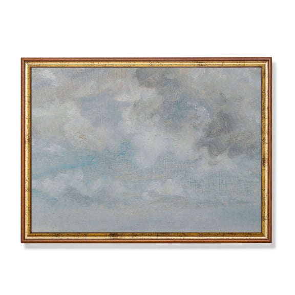 Vintage Cloud Study Antique Sky Poster Home Decor, 24x36 UNFRAMED