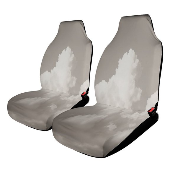 Vintage Cloudscape Art Print Car Seat Covers Front Seats Universal Fit for Cars SUV Truck Auto Interior Accessories