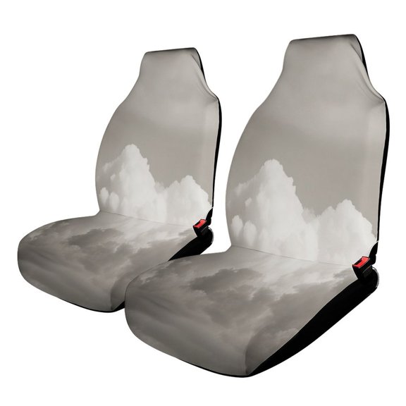 Vintage Cloudscape Art Print Car Seat Covers Front Seats Universal Fit for Cars SUV Truck Auto Interior Accessories