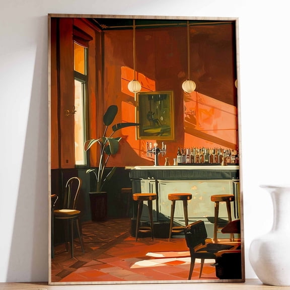 Vintage Cocktail Bar Drinks Poster Design 3 UNFRAMED PAPER POSTER, Home Decor