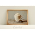 thumbnail image 1 of Vintage Cocoa Winter Art Print, Rustic Still Life Home Decor #1897, Stretched Canvas Size 16x24, 1 of 4