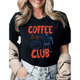 thumbnail image 1 of Vintage Coffee Lover Coffee Club Gift Graphic Tees Womans T shirt Black White S-5XL Tops, 1 of 4