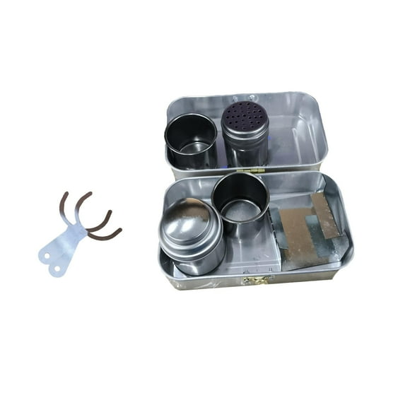 Vintage Coffee Pour Kit,Portable Travel Maker,Stainless Steel Construction,Easy-Brew Design,for Camping,Hiking,Outdoor Enthusiasts,Hand-Crank Operation,Durable Metal,SouMaox
