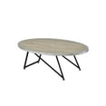 thumbnail image 1 of ACME Allis Round Coffee Table in Weathered Gray Oak, 1 of 3