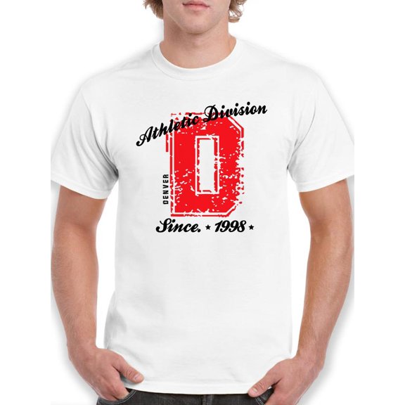 Vintage College Denver T-Shirt Men -Image by Shutterstock, Male 5X-Large