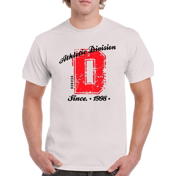 Vintage College Denver T-Shirt Men -Image by Shutterstock, Male Small