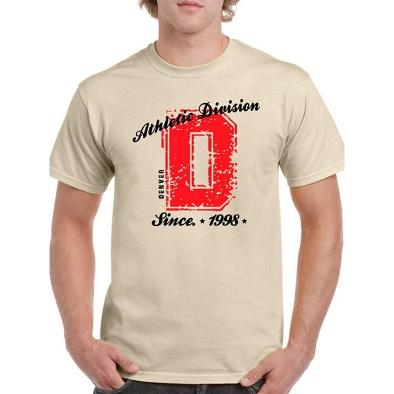 Vintage College Denver T-Shirt Men -Image by Shutterstock, Male x-Large