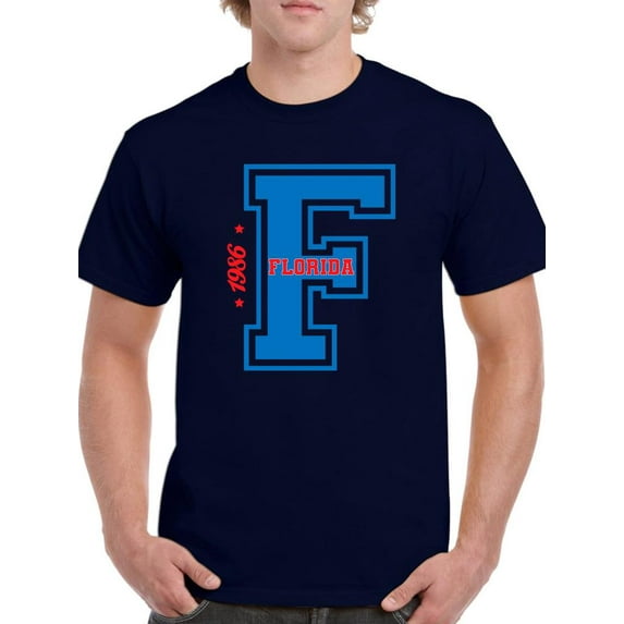 Vintage College Florida  T-Shirt Men -Image by Shutterstock, Male 4X-Large