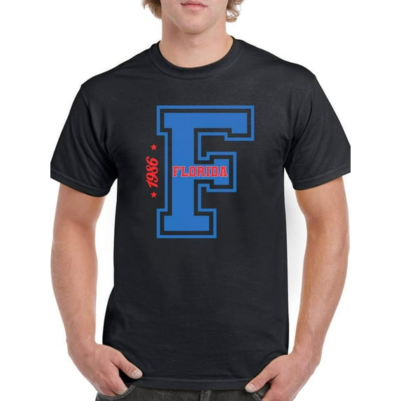 Vintage College Florida T-Shirt Men -Image by Shutterstock, Male x-Large