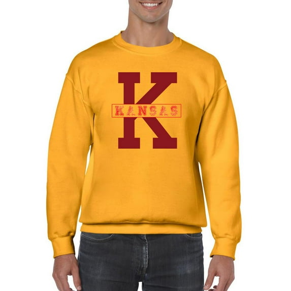 Vintage College Kansas Sweatshirt Men -Image by Shutterstock, Male Medium