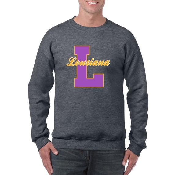 Vintage College Louisiana Sweatshirt Men -Image by Shutterstock, Male 5X-Large