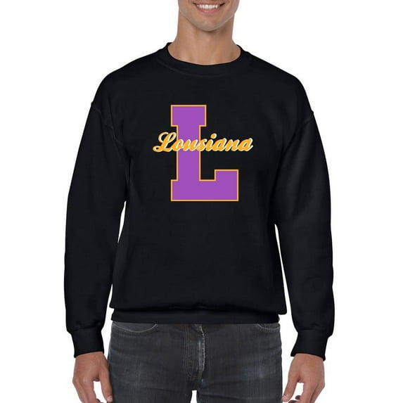 Vintage College Louisiana Sweatshirt Men -Image by Shutterstock, Male Large