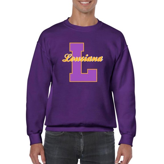 Vintage College Louisiana Sweatshirt Men -Image by Shutterstock, Male XX-Large