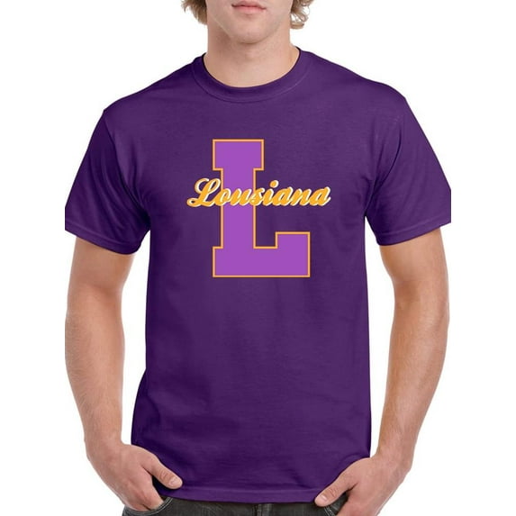 Vintage College Louisiana T-Shirt Men -Image by Shutterstock, Male 4X-Large