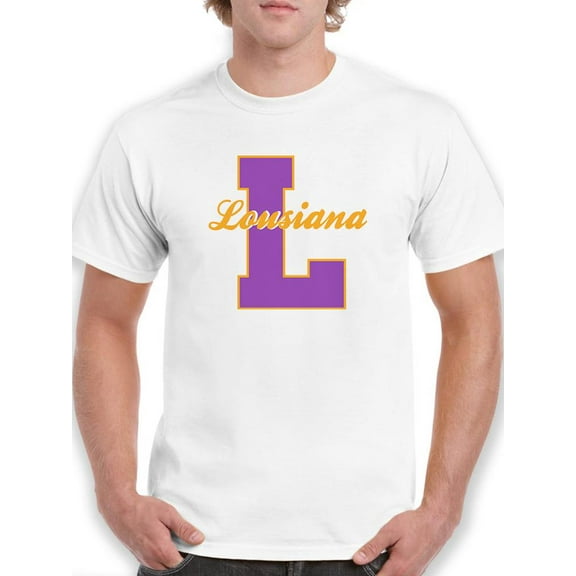 Vintage College Louisiana T-Shirt Men -Image by Shutterstock, Male Small