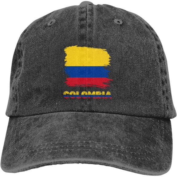 Vintage Colombia Colombians Flag Casquette Hat Dad Trucker Flat Bill Baseball Cap for Men Women Adjustable