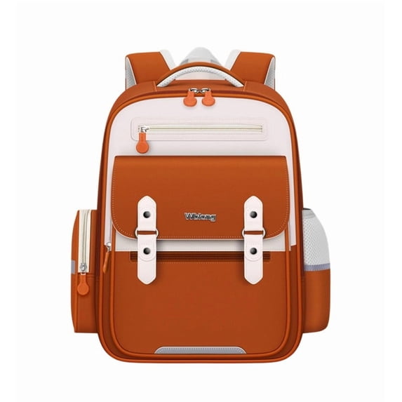 Vintage Color Block Reflective Polyester Backpack, Large 5 Compartment Bag with Detachable Waist Belt, Lightweight for Daily Night Outdoor School Use