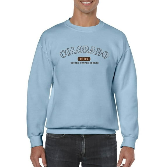 Vintage Colorado 1987 Sports Sweatshirt Men -Image by Shutterstock, Male 3X-Large