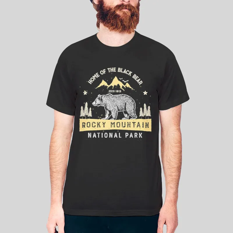 Vintage Colorado Bear Rocky Mountain National Park Tshirt - Walmart.com