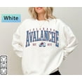 thumbnail image 1 of Vintage Colorado Hockey Sweatshirt, Avalanche Hockey Shirt, Colorado Hockey Fan shirt,White Color,Size M, 1 of 5