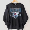 thumbnail image 1 of Vintage Colorado Hockey Sweatshirt Crewneck, Vintage Avalanche shirt, Colorado Hockey Fan shirt, Hockey Tee, Avalanche Sweatshirt ,Black Color,Size XL, 1 of 5