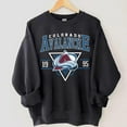 thumbnail image 1 of Vintage Colorado Sweatshirt Crewneck, Vintage Avalanche shirt, Colorado Hockey Fan shirt,Black color,size M, 1 of 5