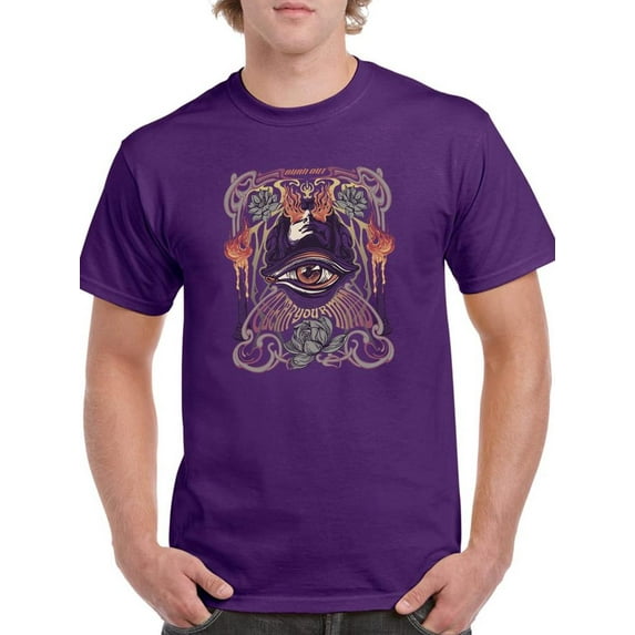 Vintage Colorful Rock Art T-Shirt Men -Image by Shutterstock, Male 4X-Large