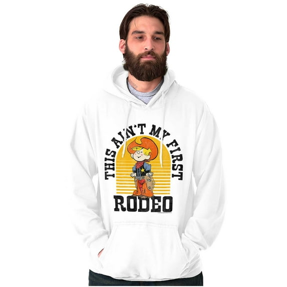 Vintage Comic Aint My First Rodeo Hoodie Sweatshirt Women Men Brisco Brands M