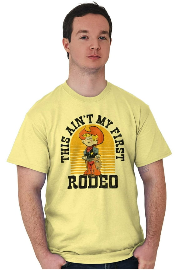 Vintage Comic Aint My First Rodeo Men's Graphic T Shirt Tees Brisco Brands S