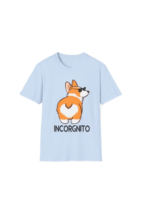 Vintage Comical Concealed Graphic Gift Funny Incorgnito Sarcasm Silly Comedy Joke Men Women Unisex Softstyle T-Shirt