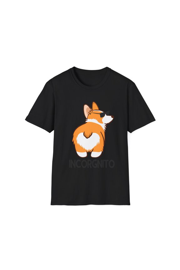 Vintage Comical Concealed Graphic Gift Funny Incorgnito Sarcasm Silly Comedy Joke Men Women Unisex Softstyle T-Shirt