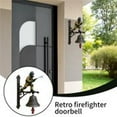thumbnail image 1 of Vintage Commemorative Ornament Wall Mount Doorbell Decor, Firefighter Hydrant Welcome Doorbell, Loud Alarm Sound Entrance Bells for Patio, Porch, Home Décor, 1 of 8