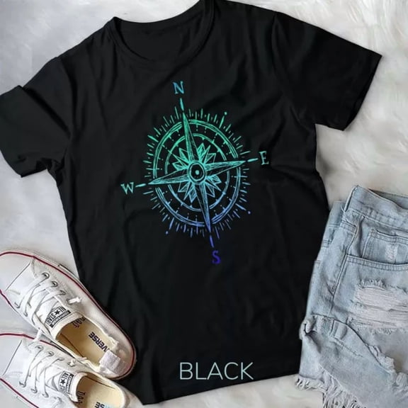 Vintage Compass T-Shirt Boat Captain Boater Boating Pontoon T-Shirt