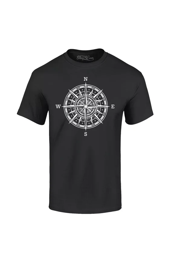 Vintage Compass Traveling North South East West T-Shirt Vacation Shirts - Perfect Gifts For Everyone