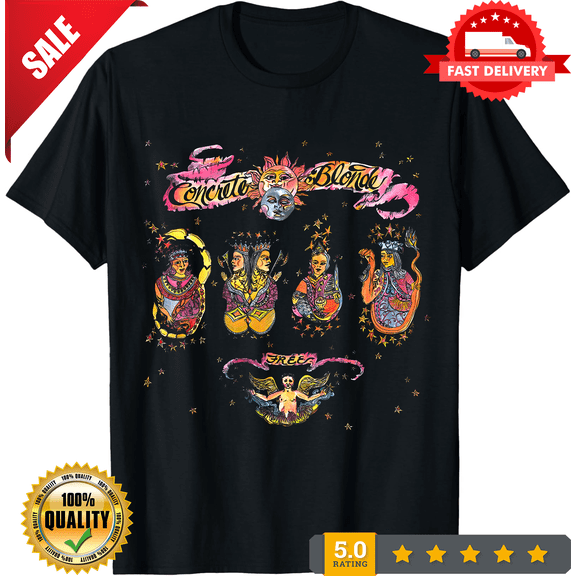 Vintage Concrete Blonde Free Album Cover T-shirt size S-5XL, NEW INSTOCK-TH71105