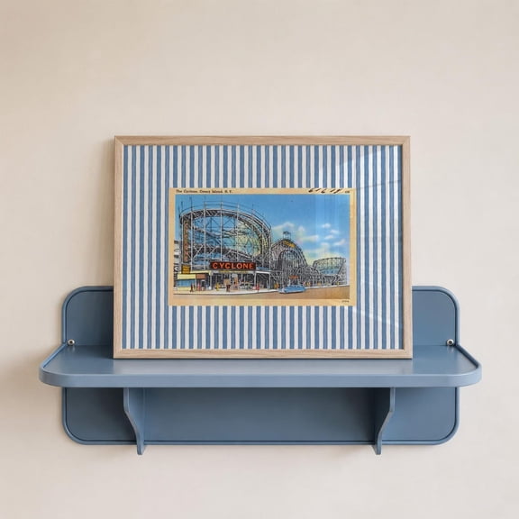 Vintage Coney Island Cyclone Wall Art Print, Coastal Amusement Park Decor