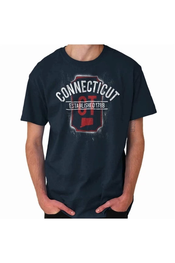 Vintage Connecticut Souvenir Travel Gift Ct Womens Or Mens Crewneck Shirt