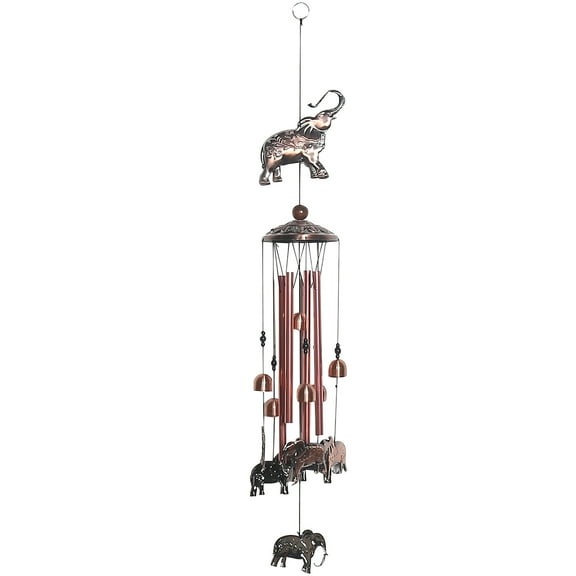 Vintage Copper Iron Wind Chimes for Outdoor Balcony & Garden | Weather-Resistant Metal Hanging Decor with Soothing Tuned Sound | Gift for Home