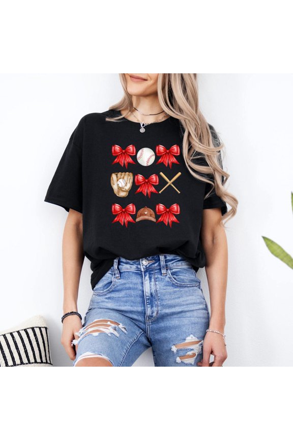 Vintage Coquette Baseball, Baseball Bow, Baseball Mom, Baseball Season, Game Day, Baseball Gift - Perfect Gifts For Everyone