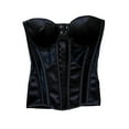 thumbnail image 1 of Vintage Corset Tops for Women Satin Waist Cincher Overbust Bustiers Strapless Open Back Renaisssance Corsets, 1 of 8