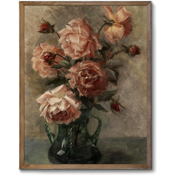 Vintage Cottage Wall Art, Landscape Wall Art Prints, Old Cottages Countryside Landscape Wall Art, 8" X 10" Unframed Canvas Prints Decorations for Living Room Home Farmhouse Bathroom Decor