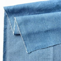 Vintage Cotton Blue Denim Fabric Light Thin Soft Cloth for DIY Dolls Clothing Jeans Dress Bag Cap Apron Crafts Manual Material