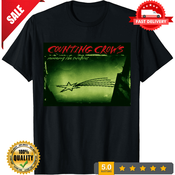 Vintage Counting Crows Recovering The Satellites Album Cover T-shirt, size S-5XL, NEW INSTOCK-TH77962