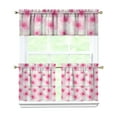 thumbnail image 1 of Vintage Country Curtains 24 Inch - 3 Panel Rustic Bloom Set with Bohemian Wildflowers, Rod Pocket, 1 of 2