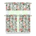 thumbnail image 1 of Vintage Country Curtains 36 Inch - 3 Panel Rustic Bloom Set with Bohemian Wildflowers, Rod Pocket Kitchen, 1 of 6