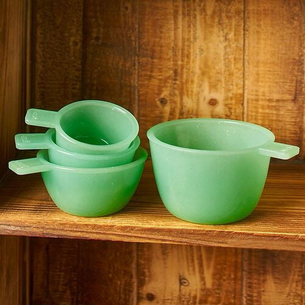Pavilion - Teal Mason Jar Measuring Cups Bee Chicken Pig and Cow 