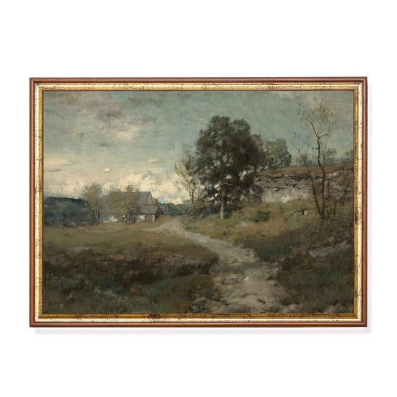 Vintage Country Landscape Moody Rustic Wall Art Mailed Poster Unframed Paper Print