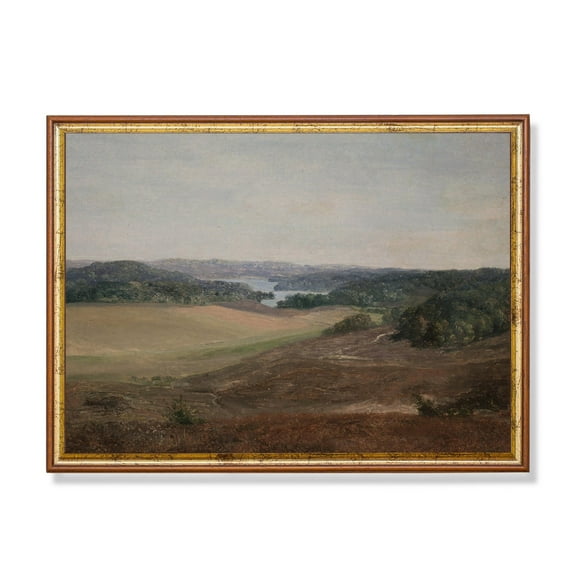 Vintage Country Landscape Rustic Antique Poster Home Decor, 12x18 UNFRAMED