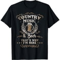 thumbnail image 1 of Vintage Country Music and Beer That's Why I'm Here Legends T-Shirt, 1 of 2