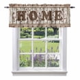 thumbnail image 1 of Vintage Country Star Valance Curtain for Windows Retro Home Berry White Wood Grain Rod Pocket Curtain Valances Short Window Treatments Panels for Kitchen Bathroom Laundry Room Basement 60 x 18 Inch, 1 of 9